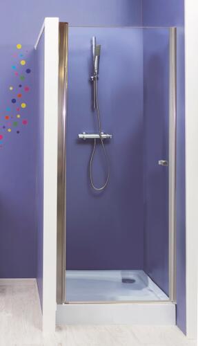 Paroi de douche pivotante FRISCO 6mm 80 cm chromé - Prix net livré chez vous -